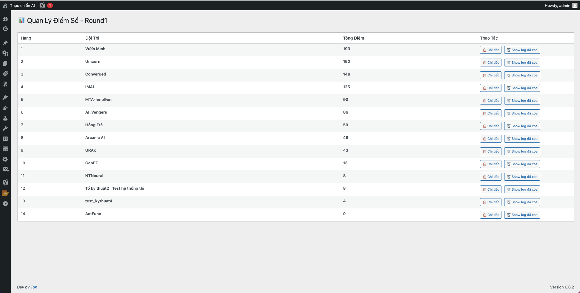 Quản Lý Điểm Số